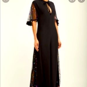 NWT Staud Annabelles Jumpsuit in Black/Rainbow sz4